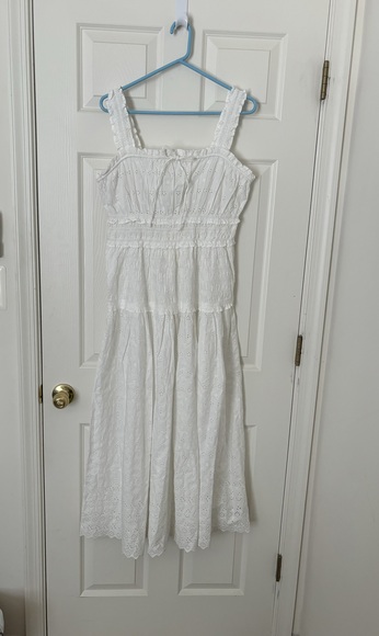Gap x Doen Eyelet Midi Dress NWT - Picture 5 of 9